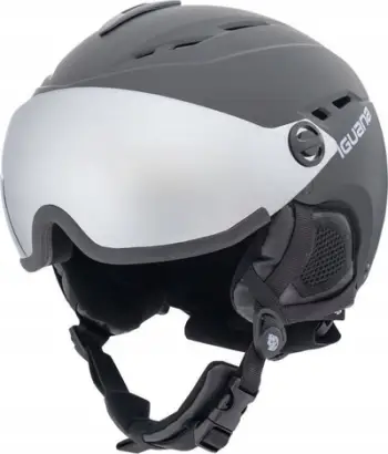 Helmetë skijimi Iguana Ibron 92800622944, IN-MOLD, vizor i integruar, e zezë