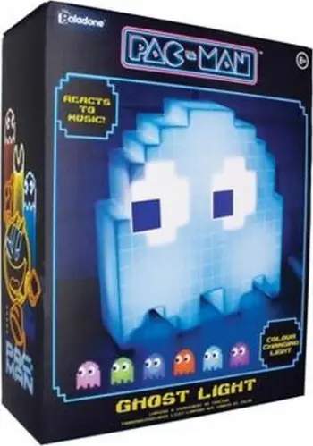 Llambë dekorative Paladone Pac Man Ghost Light, 16 ngjyra LED, Party Mode, shumëngjyrëshe