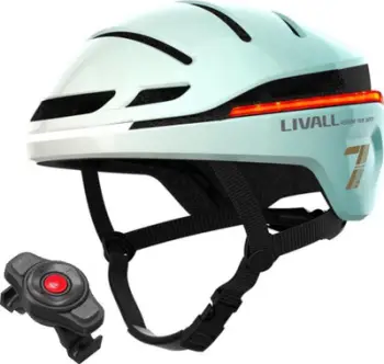 Helmetë smart çiklizmi Livall EVO21, drita LED, IPX5, e bardhë