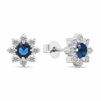 Vathë Brilio Silver Flowers EA577WB