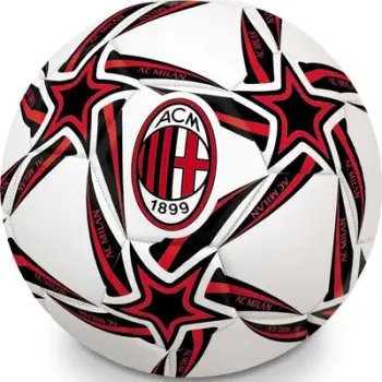Top futbolli AC Milan Football 134489, madhësia 5, i bardhë kuqezi
