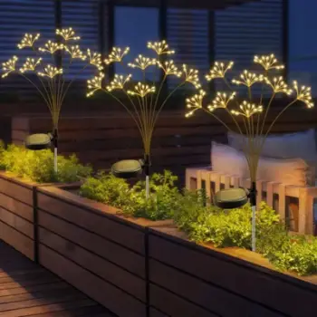 Llambë diellore dekorative Saska Garden, 72cm, 60 LED, e zezë