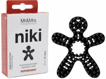 Aromë për veturë Mr&Mrs Fragrance Niki Big Pepper Mint, rimbushje