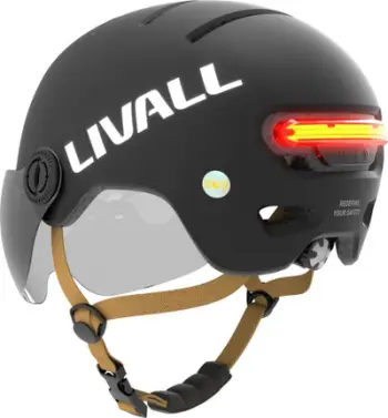 Helmetë urbane Livall L23, LED, sensor rënie SOS, L, e zezë