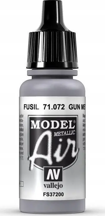 Bojë akrilike për aerograf Vallejo Model Air Gun Metal, metalike, 17ml