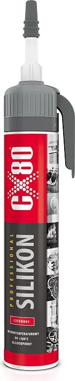 Silikon CX80 High Temperature Professional, 70ml, i kuq - 2