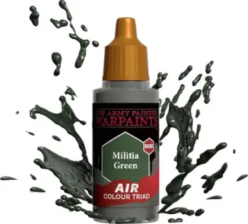 Bojë akrilike për airbrush Army Painter Warpaints Air Militia Green, 18ml, jeshile