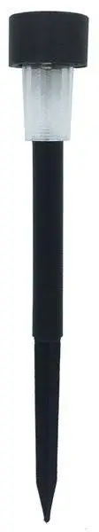 Llambë diellore plastike Saska Garden, set 4 copë, LED, IP44, e zezë