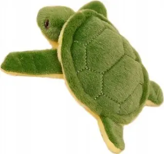 Vathë çelësash Lean Toys Turtle, lodër plushi me fishkëllimë, 15cm, jeshile