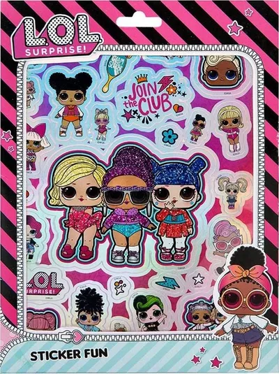 Set ngjitësesh Undercover Sticker Fun, LOL Surprise, shumëngjyrësh - 1