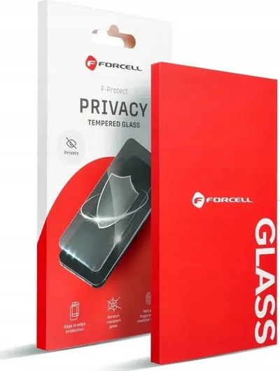 Mbrojtës ekrani Forcell Tempered Glass Privacy, për iPhone 15 Pro, i zi - 4