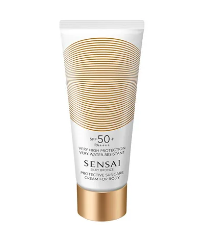 Krem trupi Sensai Silky Bronze Body Protective Cream, SPF 50+, 150 ml, e bardhë - 1