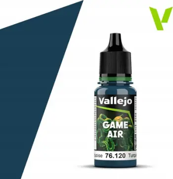 Bojë akrilike për airbrush Vallejo Game Air Abyssal Turquoise, mat, 18ml, turkeze e errët