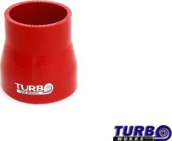 Reduktor i drejtë silikoni TurboWorks G, 51mm në 67mm, i kuq