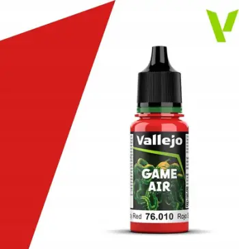 Bojë akrilike për airbrush Vallejo Game Air Bloody Red, 18ml, e kuqe mat