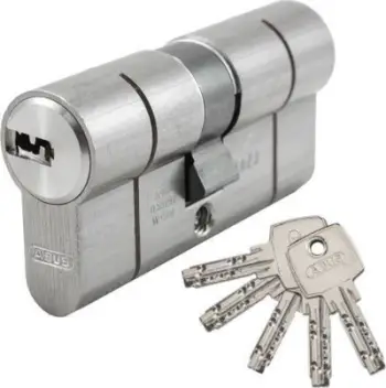 Silindër bravë Abus D6, 30x30mm, 5 çelësa, nikeli
