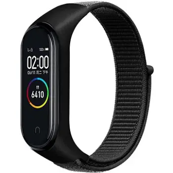 Byzylyk najloni Eternico Airy për Xiaomi Mi Band 5 6 7, i ajrosshëm, i rregullueshëm, i zi