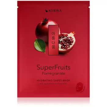 Maskë për fytyrë KORIKA Superfruits Hydrating Sheet Mask Pomegranate, 25 g