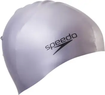 Kapelë noti Speedo Plain Moulded Silicone, silikoni, e bardhë