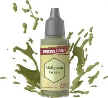 Bojë akrilike për miniatura Army Painter Speedpaint Malignant Green, 18ml, jeshile e errët