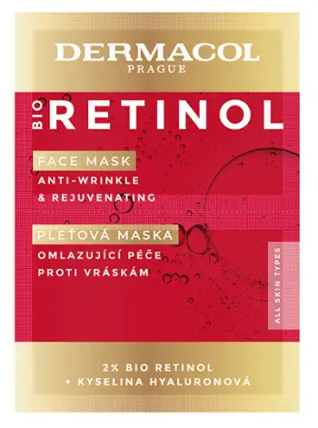 Maskë për fytyrë me retinol Dermacol Bio Retinol, 2 x 8 ml
