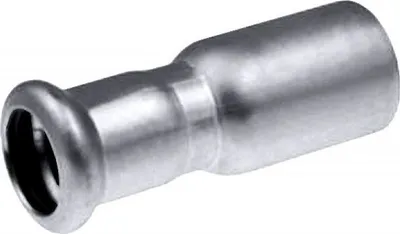 Reduktor niple Inox KAN THERM, 54 mm, 15 mm, argjend - 1