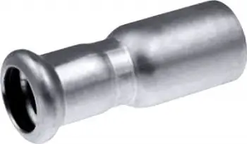 Reduktor niple Inox KAN THERM, 54 mm, 15 mm, argjend