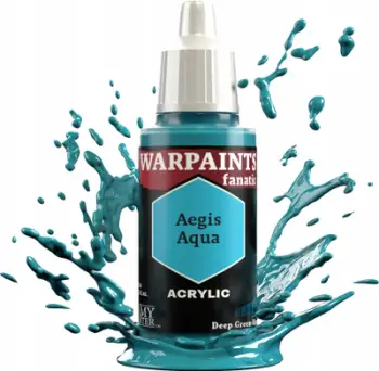 Bojë akrilike The Army Painter Warpaints Fanatic Aegis Aqua, 18ml, blu aqua