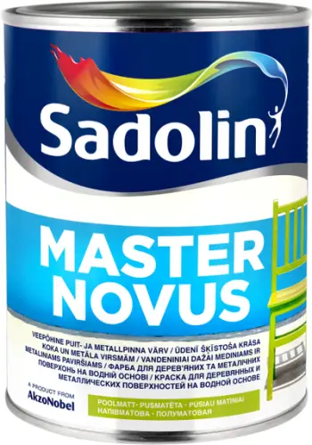 Bojë akrilike Sadolin Paint Master Novus Halfmat, 0.93L, BC Base, gjysmë mat