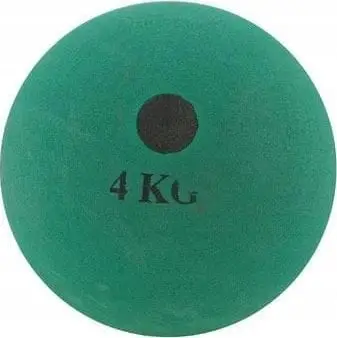 Top hedhjeje Maxwel 4kg, gomë, për stërvitje, i zi