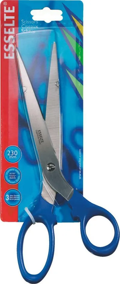 Gërshërë Esselte Blue Range 230mm, inoks, shumëqëllimore, blu - 1