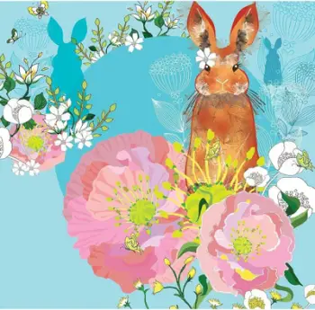 Kartolinë Clear Creations CL0717 Rabbit, kristal Swarovski, katrore, shumëngjyrëshe