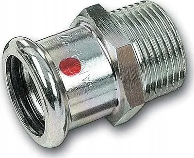 Nipël çeliku SANHA 18 x 1/2", filetë e jashtme, i galvanizuar - 1