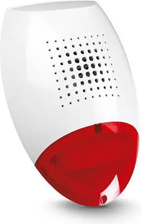 Sirenë e jashtme optiko akustike Satel SP-500 R, 12V DC, LED i kuq, e bardhë