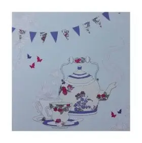 Kartolinë Clear Creations CL2413, kristale Swarovski, motiv shtëpi e bardhë
