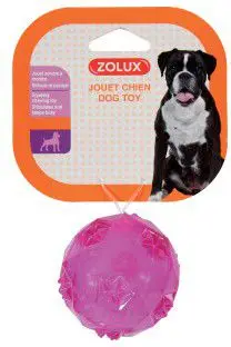Top lodër për qen Zolux TPR POP, 7.5 cm, rozë
