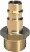 Nipël pneumatik Einhell 4139650, push fit, bronz masiv, fije mashkull 3/8"
