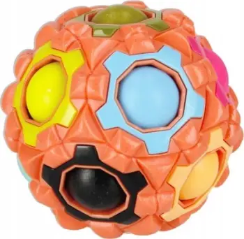 Top lodër puzzle MEGA CREATIVE Cube Ball Magic Colors 531471, edukative, shumëngjyrëshe