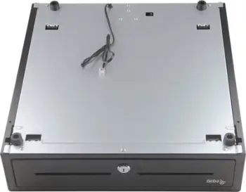 Sirtar parash Equip Cash Register Drawer, RJ11, 4 ndarje kartëmonedhash, i zi