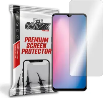 Mbrojtës ekrani GrizzGlass Hybrid Glass, për Oppo Reno 3, transparent
