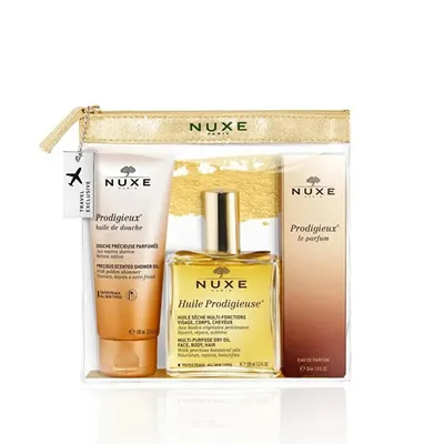 Set Nuxe Prodigieux Collection, vaj dushi, 100 ml + vaj i thatë, 100 ml + EDP 30, ml - 1