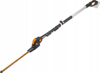 Gërshërë kopshti pa kabllo Worx WG252E.9, teh 45 cm, 20V, portokalli