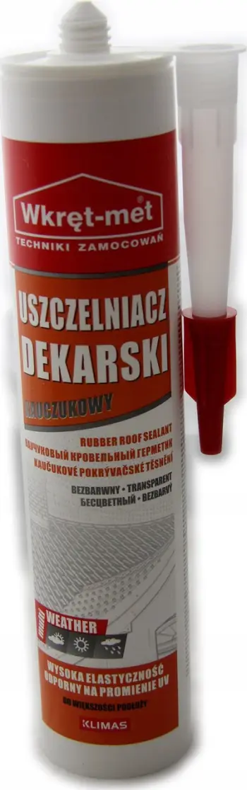 Sealant çatie Klimas Wkręt-met Roofing Sealant, transparent, 310ml
