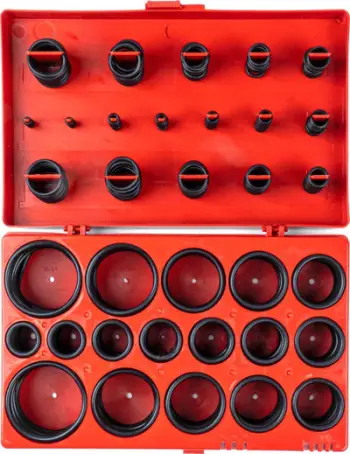 Set O-rings AMiO 03109, 419 copë, gome rezistente ndaj vajit