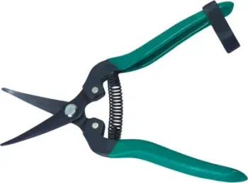 Gërshërë kopshti Pruner For Cuttings, teh çeliku me veshje kundër ngjitjes, dorezë alumini antirrëshqitëse, 19cm