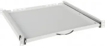 Sirtar tastiere dhe miu Delta P19R/350/G-KM, për kabinet 19" RACK, i rregullueshëm, gri