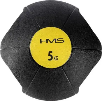 Top mjekësor HMS NKU05, 5 kg, me doreza, i zi