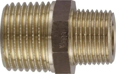 Nipël reduktues Viega 3245, R 3/8 në R 1/4, bronz gunmetal - 1
