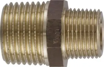 Nipël reduktues Viega 3245, R 3/8 në R 1/4, bronz gunmetal
