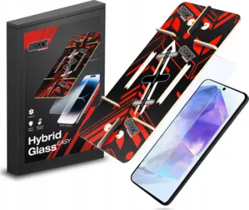 Mbrojtës ekrani GrizzGlass HybridGlass Easy Samsung Galaxy A54, xham hibrid, aplikim i lehtë, transparent